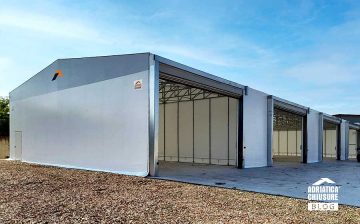 Tunnel mobile indipendente doppia pendenza Yacht Design Adriatica Chiusure