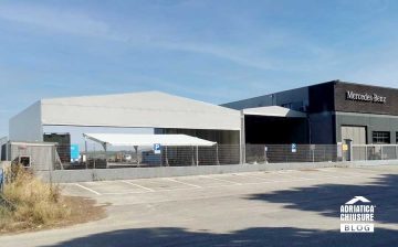 Tunnel mobile per Officina Autorizzata Merceders Benz